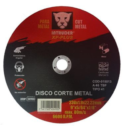 Imagen de DISCO INTRUDER CORTE METAL 9"X5/64"X7/8"