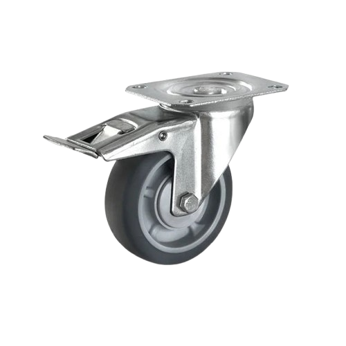 Imagen de RUEDA GIRATORIA CON FRENO 3 X 1 1/4 CAPACIDAD 100KG