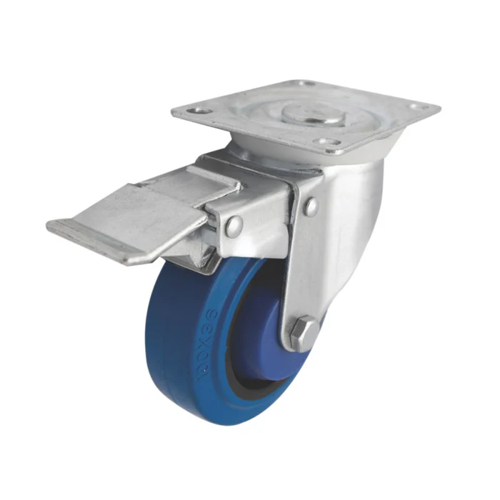 Imagen de RUEDA GIRATORIA 2" PVC CON FRENO CAPACIDAD 30Kg