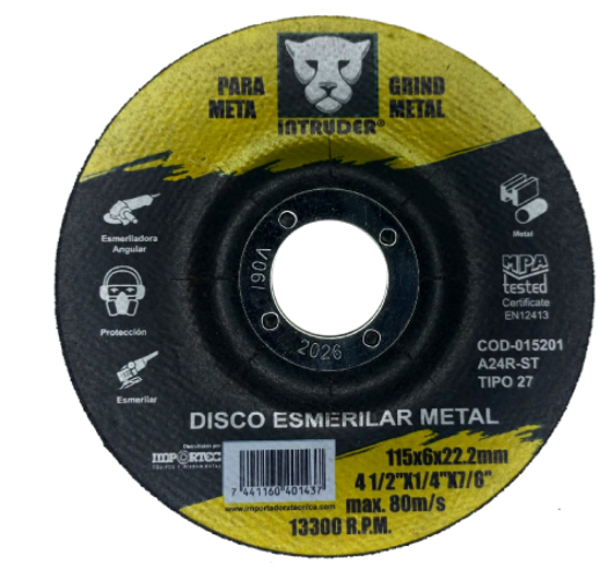 Imagen de DISCO INTRUDER ESMERILADORA 9X1/4X7/8