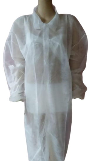 Imagen de BATA BLANCA DESECHABLE (PAQUETE 5 UNIDADES)