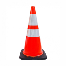 Imagen de CONO PVC 28" DOBLE CINTA REFLECTIVA