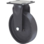 Imagen de RUEDA FIJA 8X2 HULE NEGRO CAPACIDAD 420KG