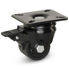 Imagen de RUEDA GIRATORIA CON FRENO 3 X 2" NYLON SERVICIO PESADO CAPACIDAD 800KG
