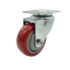 Imagen de RUEDA GIRATORIA DE 3" POLIURETANO  ROJO/NEGRO CAPACIDAD 90KG