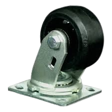 Imagen de RUEDA GIRATORIA PLACA 4 X 2 HULE CAPACIDAD 300KG