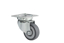 Imagen de RUEDA GIRATORIA PLACA CROMADA 1.5" HULE TERMOPLASTICO CAPACIDAD 20KG
