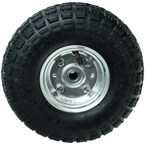 Imagen de RUEDA SOLA INFLABLE 10 X 3 1/2 CON EJE 20MM