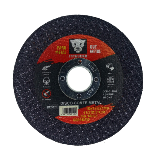 Imagen de DISCO INTRUDER CORTE METAL 4 1/2" X 1/16" X 7/8