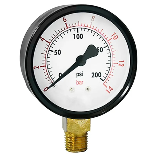 Imagen de MANOMETRO DE 70MM RANGO 0-14 KG/CM (0-200 Lb/in2)
