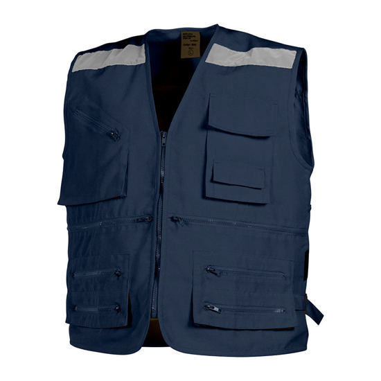 Imagen de CHALECO GEOLOGO CON CINTA AZUL STELPRO