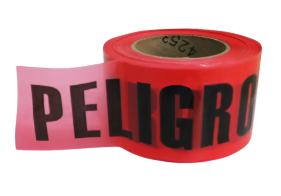Imagen de BANDA DE ADVERTENCIA "PELIGRO" 305MTS ROJA